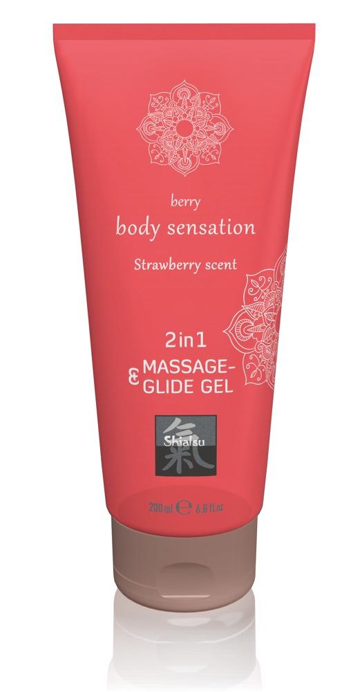 Massage  Og Glidegel Jordbær fra Hot Shiatsu