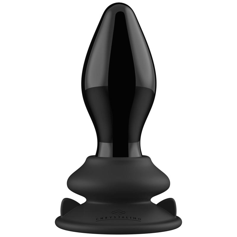 Stretchy Glass Vibrator Buttplug fra Chrystalino