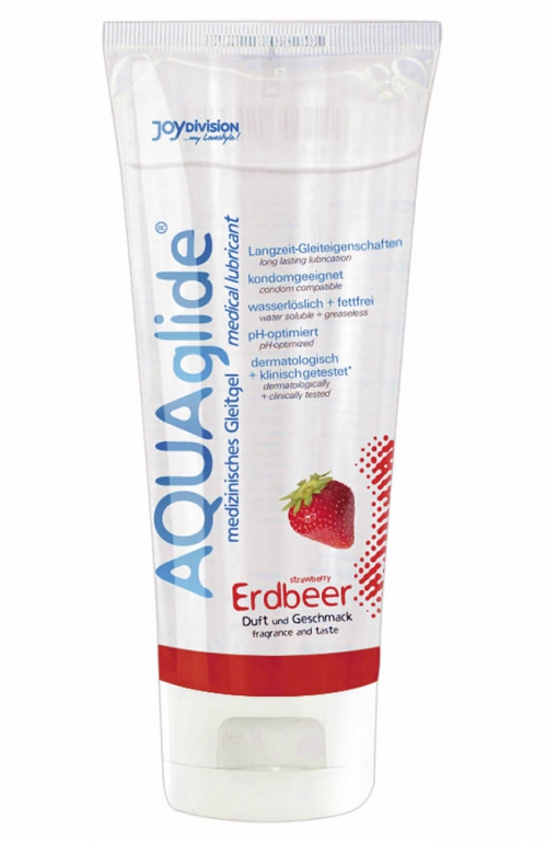 Aquaglide Glidecreme Med Jordbær Duft   100 Ml