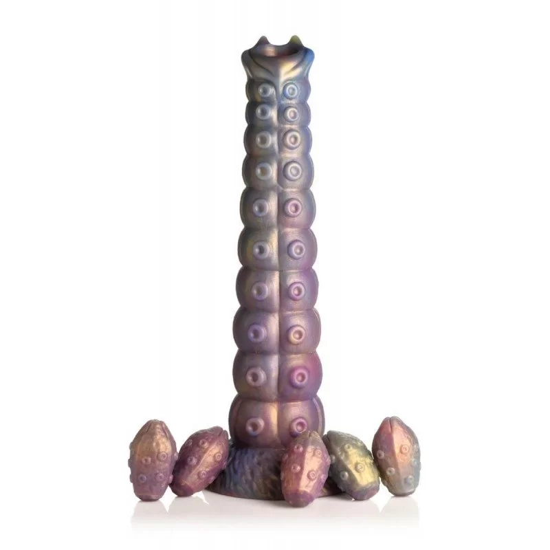 Deep Invader Tentacle Dildo With Eggs 29,5 Cm fra Creature Cocks
