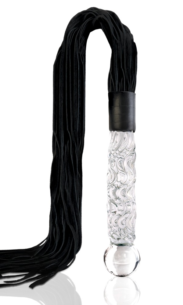 Hand Blown Glass Whip fra Icicles