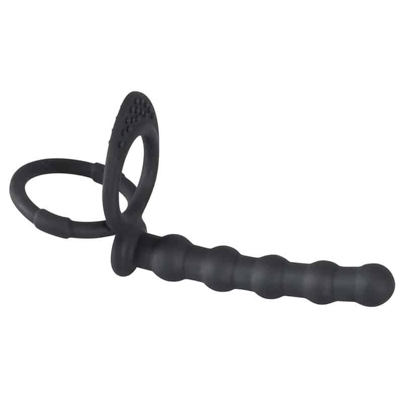 Penisring Med Analkæde fra Black Velvets