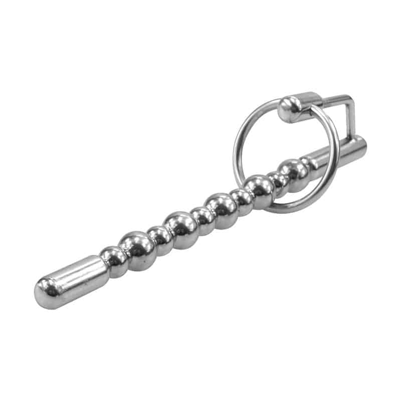 Ribbet Penis Plug Med Glansring fra Bound