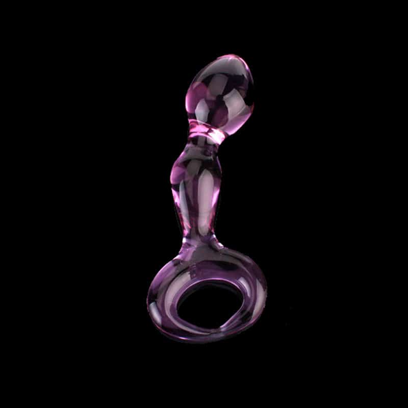 Glas Anal Plug Pink fra Celestials