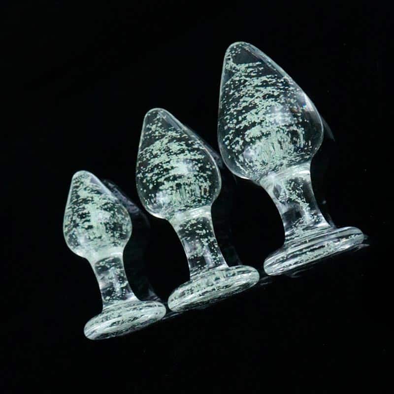 Glow Glas Buttplug Sæt fra Celestials