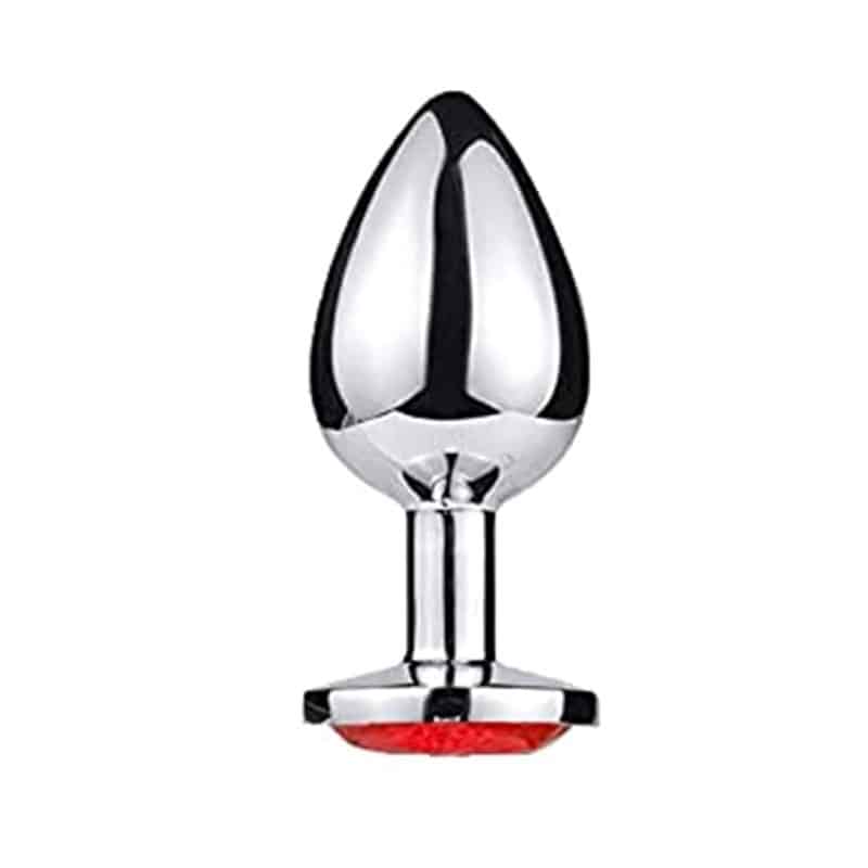 Metal Buttplug Large Rød fra Celestials