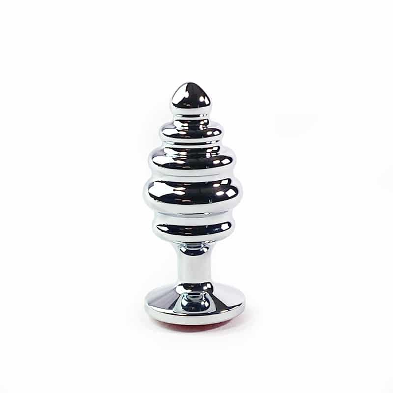 Ribbet Metal Buttplug Large fra Celestials