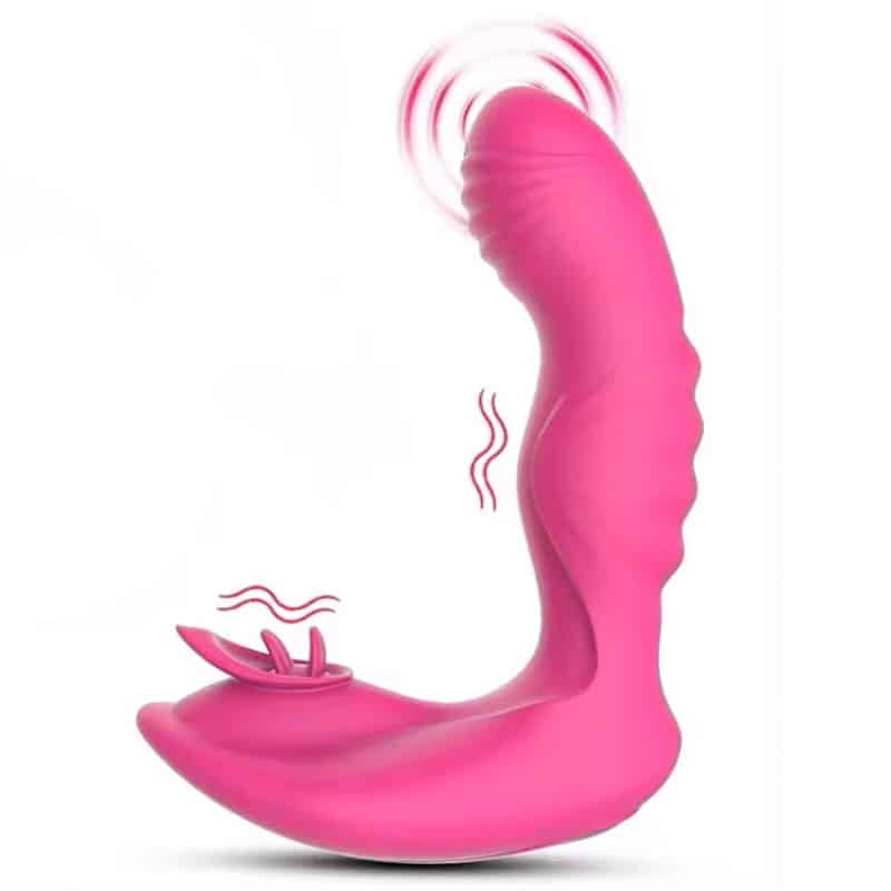 Trussevibrator Med Tunge Pink fra Celestials