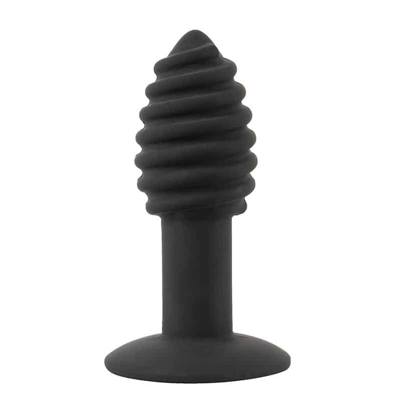 Twist Butt Plug Med Vibrator Sort fra Black Velvets
