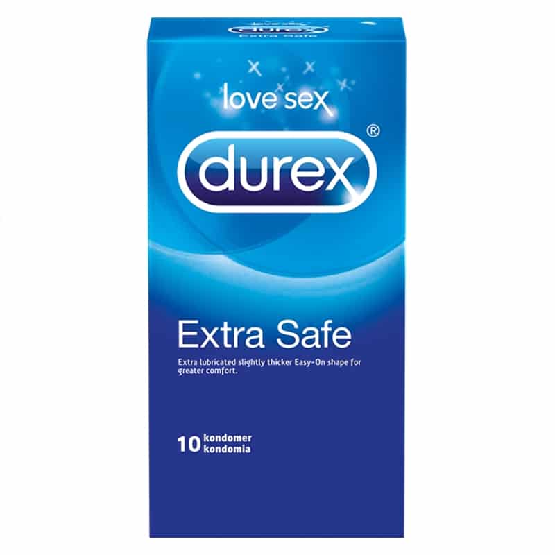 Extra Safe Kondomer 10 Stk fra Durex