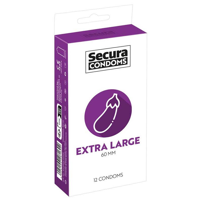 Extra Large Kondomer 12 Stk fra Secura Condoms