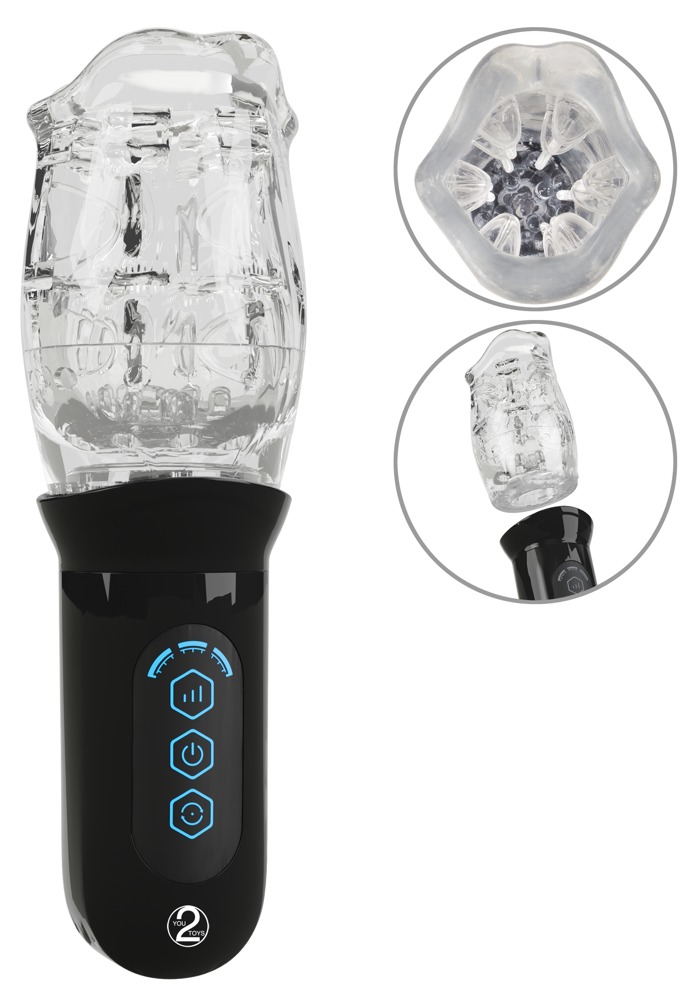 Masturbator Med Roterende Superblød Sleeve Cup fra Stroker