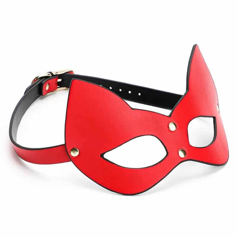 Fetish Katte Maske Rød fra Bound