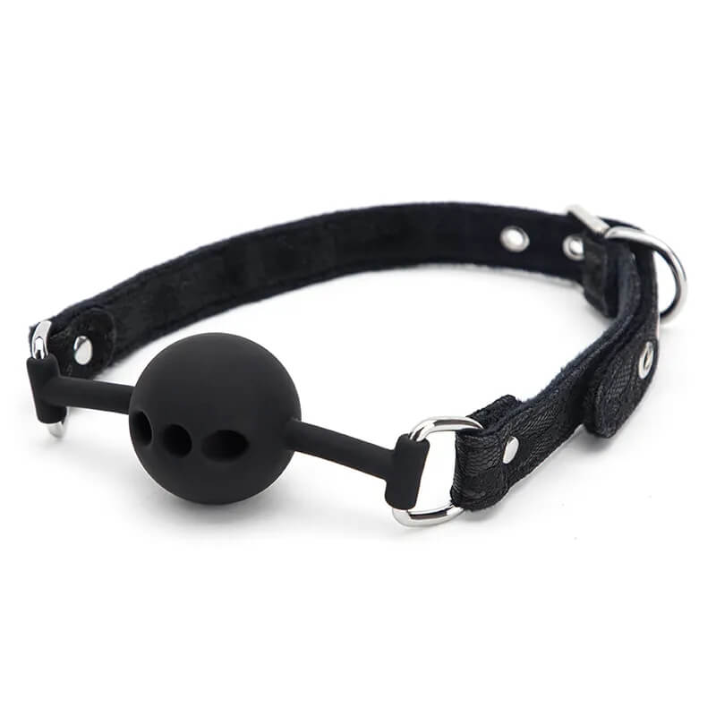 Gagball Med Huller Sort fra Bound