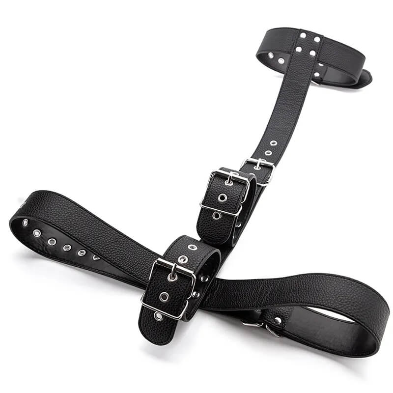 Læder Restraint Med Halsbånd fra Bound