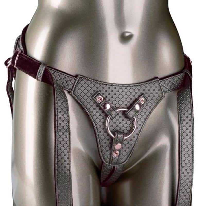 Strap On Harness âthe Regal Queenâ Sølv fra Calexotics