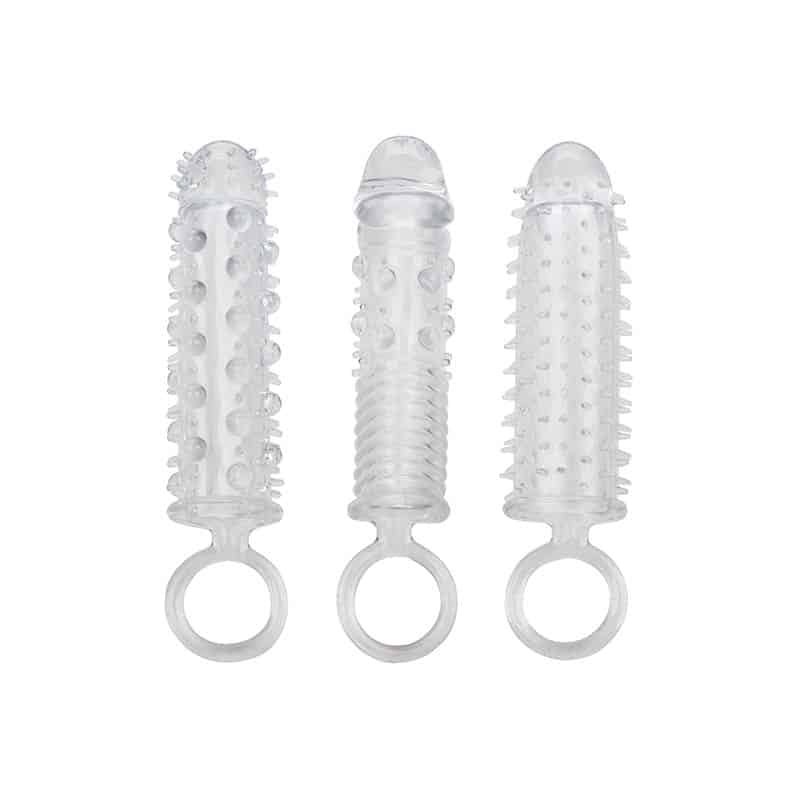 Tekstureret Penissleeve Sæt 3 Stk fra Calexotics