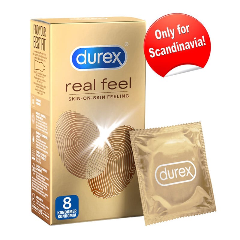 Real Feel Kondomer 8 Stk fra Durex
