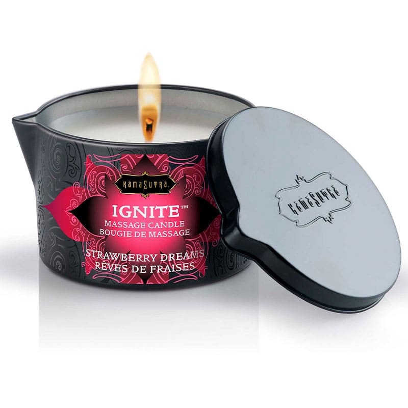 Ignite Massagelys Jordbær fra Kama Sutra