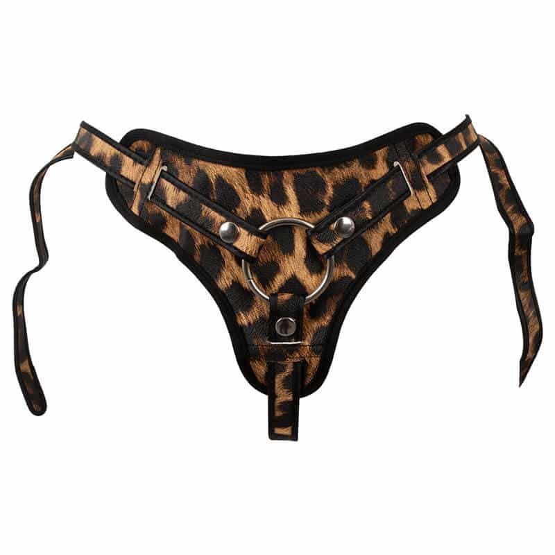 Leopard Frenzy Deluxe Strap On fra Exellent Power