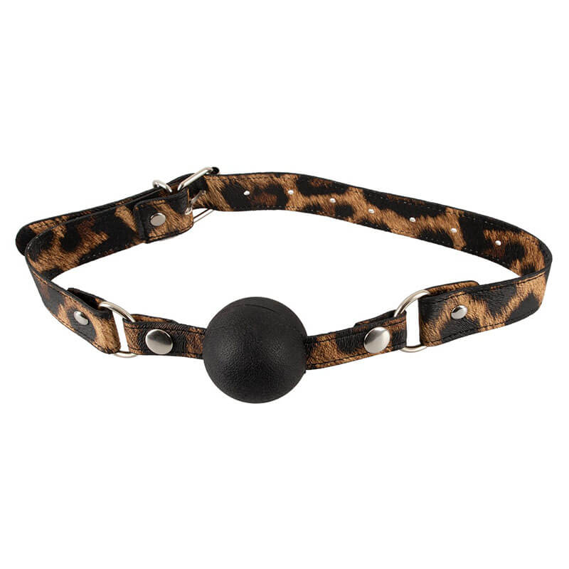Leopard Frenzy Gagball fra Exellent Power