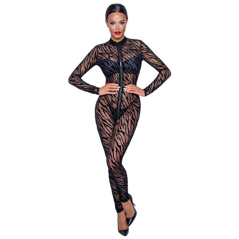 Demi Catsuit Sort   S fra Noir Handmade