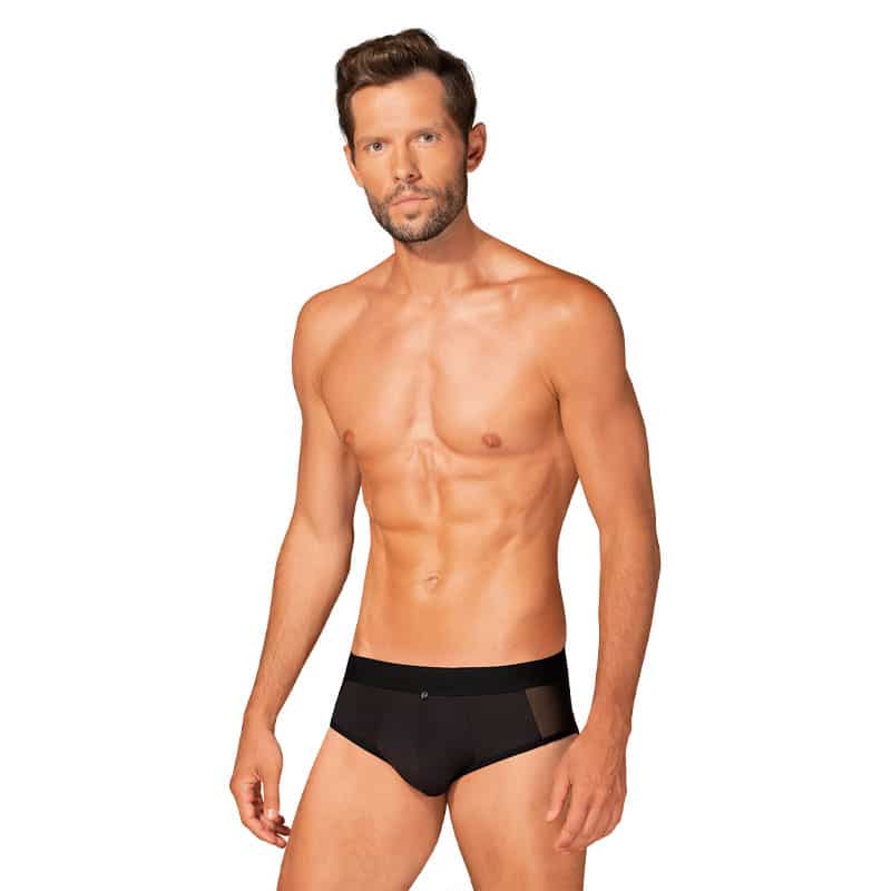 Boldero Mesh Briefs Sort   S M fra Obsessive