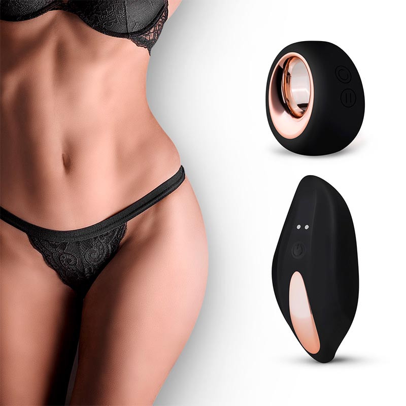 Trussevibrator Tanga Trusser Sort fra Pantyrebel