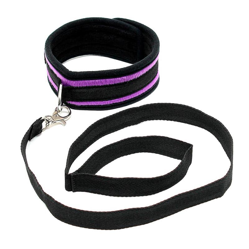Bondage Play Halsbånd Med Snor fra Rimba