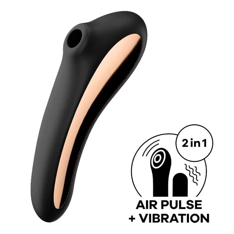Dual Kiss Air Pulse Vibrator fra Satisfyer