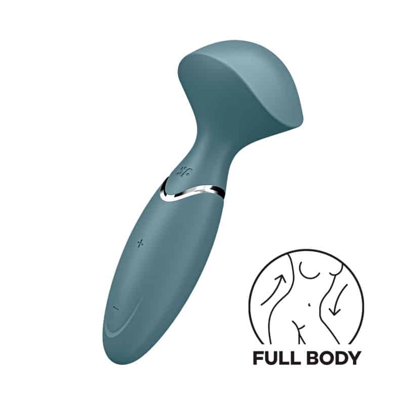 Mini Magic Wand Vibrator Grå fra Satisfyer