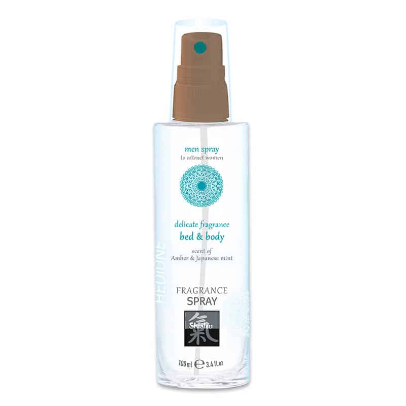 Pheromone Bed & Body Amber Mint Spray fra Shiatsu