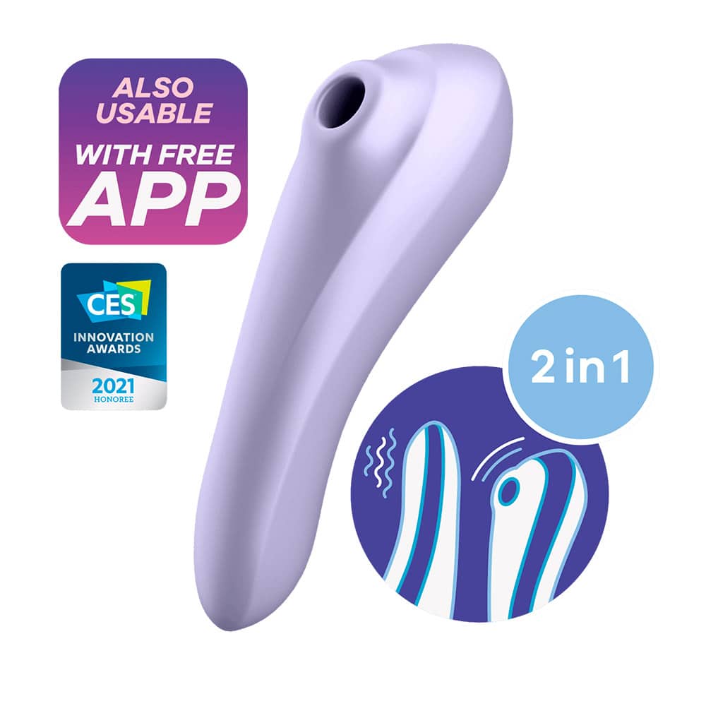 Dual Pleasure Klitoris Stimulator Og G Punkt Vibrator   Violet fra Satisfyer