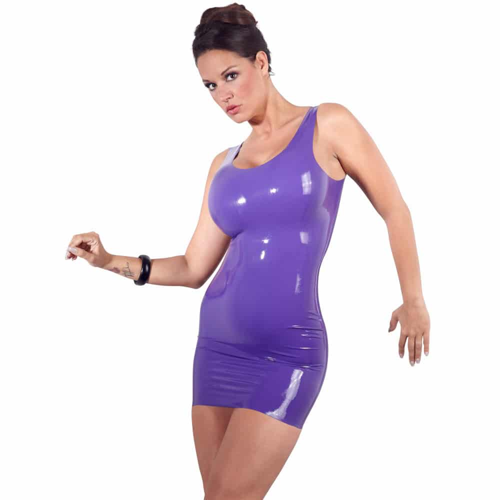 Late X Lilla Minikjole I Latex   X fra Late-x