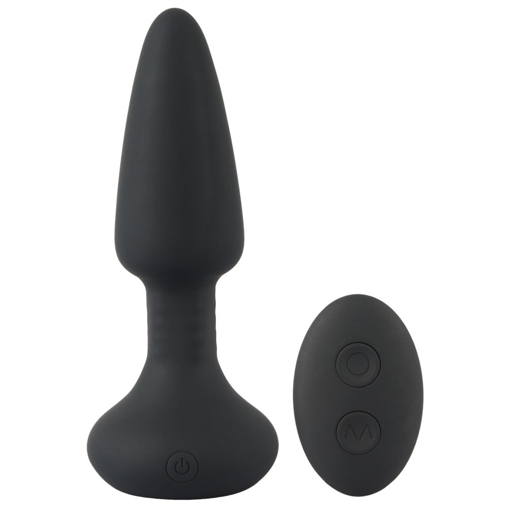 Fjernbetjent Buttplug Sort fra Anos