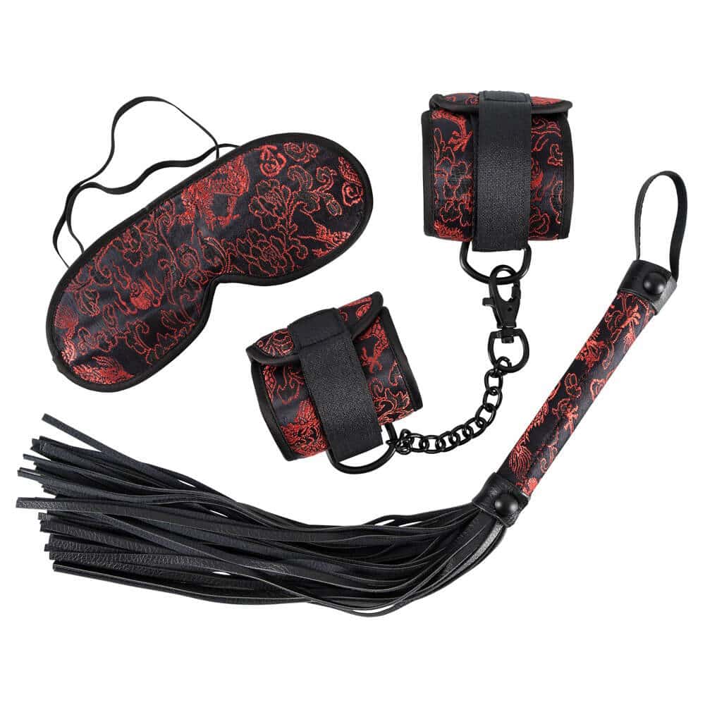 Asia Bondage Sæt Rød Og Sort fra Bad Kitty