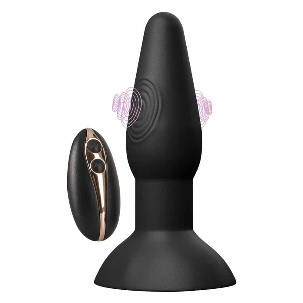 Thumping Buttplug Vibrator Sort fra Black Velvets