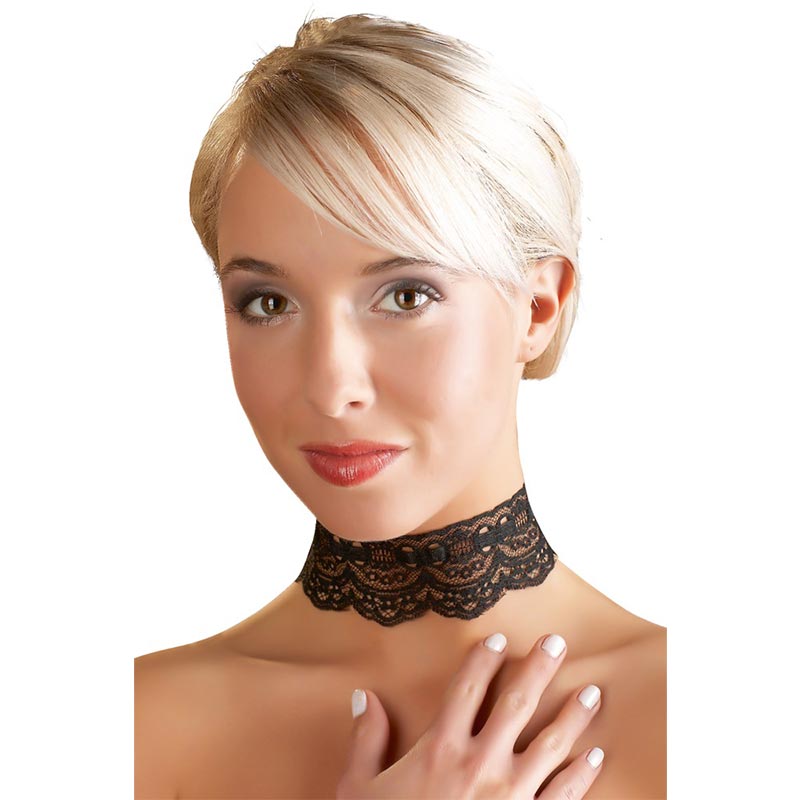 Accessoires Halsbånd I Blonder Sort fra Cottelli