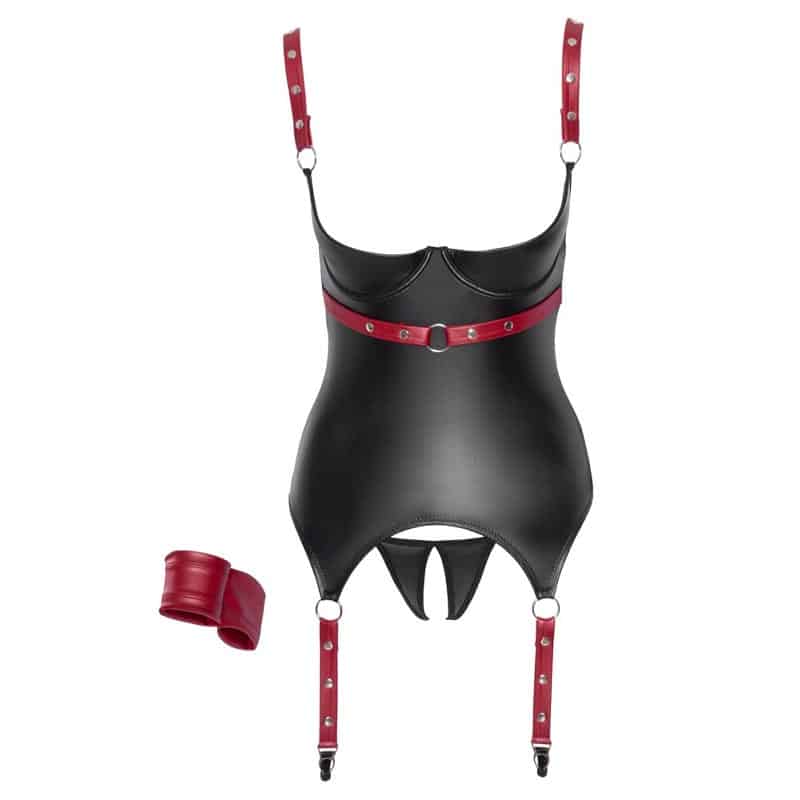 Bondage Cupless Sæt Wet Look   S fra Cottelli