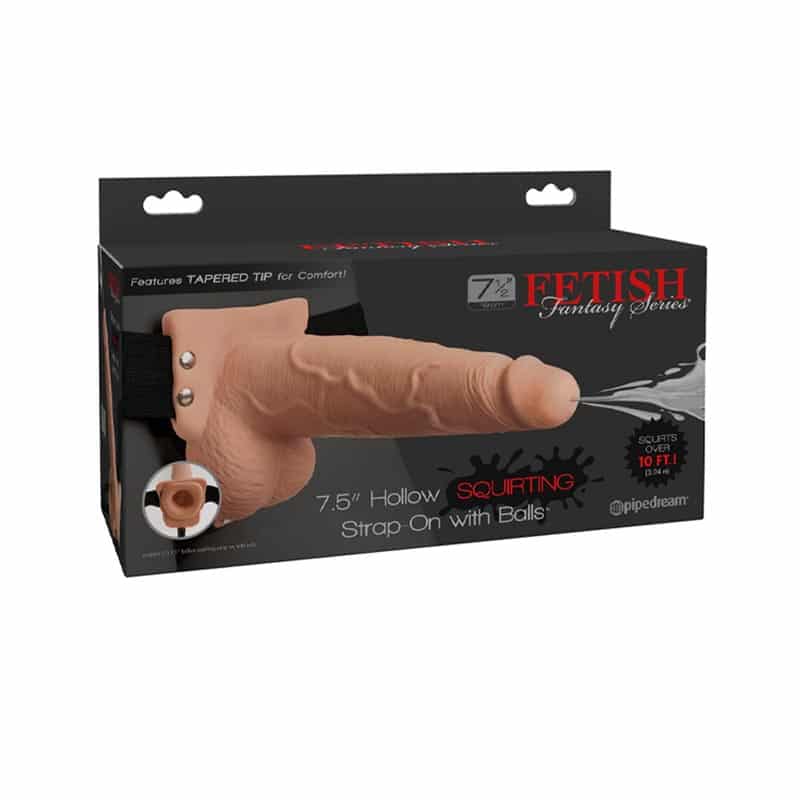 Hul Sprøjte Strap On 19 Cm fra Fetish Fantasy