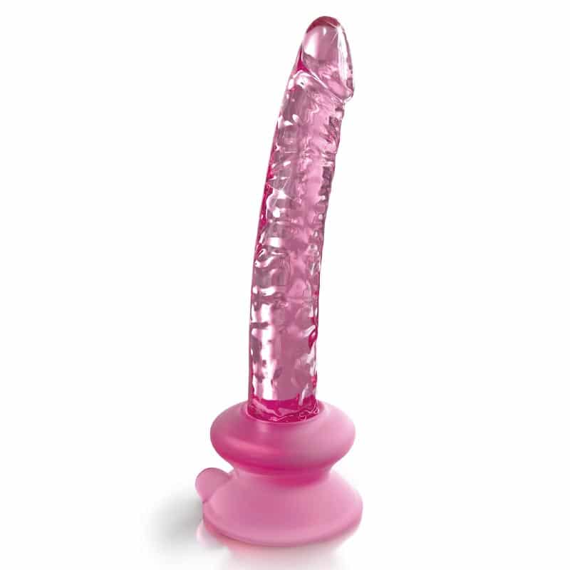 No 86 Pink Glas Dildo fra Icicles