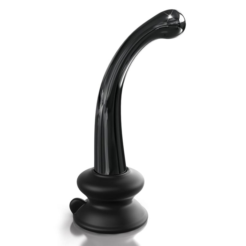 No 87 Glas Dildo G Punkt Sort fra Icicles