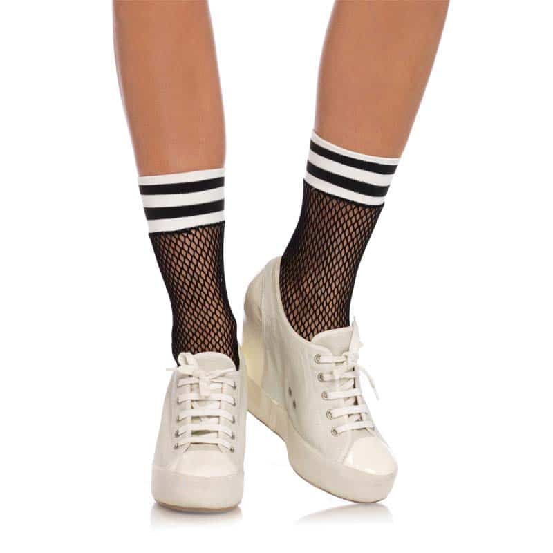 Fishnet Athletic Ankelstrømper fra Leg Avenue