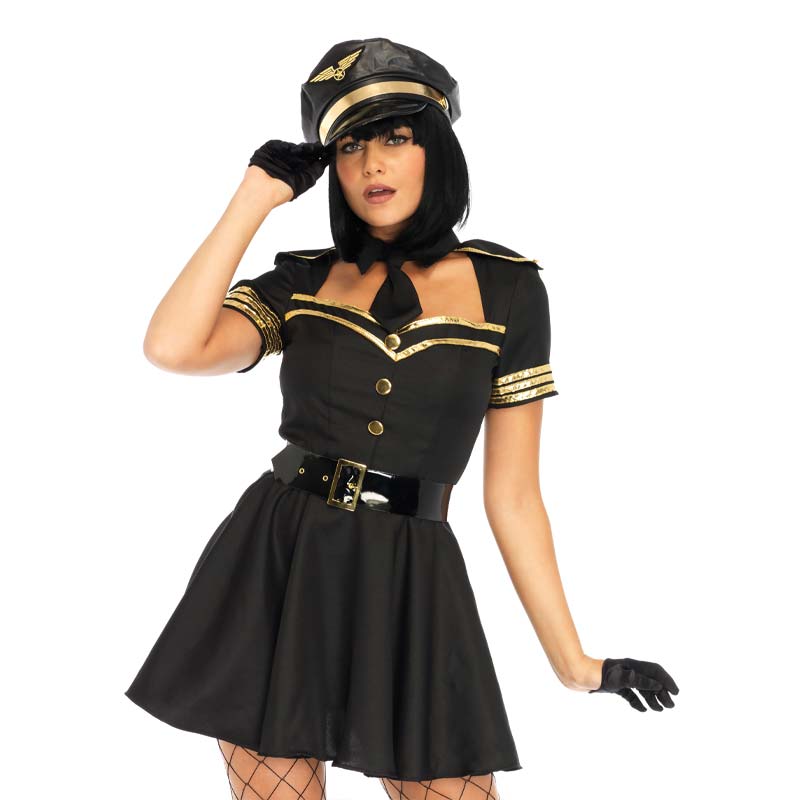 Flirty Pilot Kostume   S fra Leg Avenue