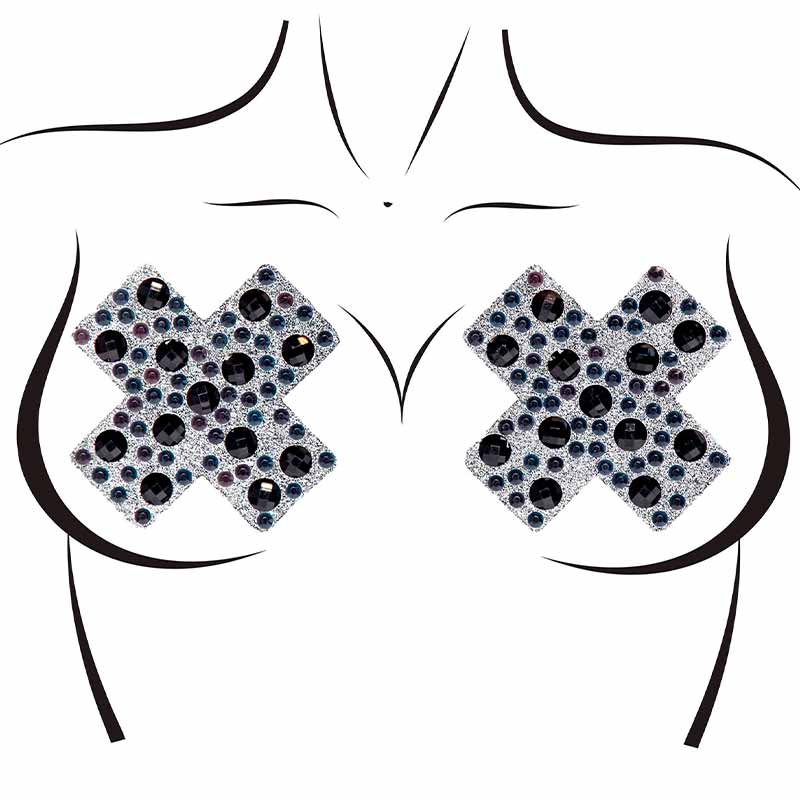 X Factor Nipple Jewels Sticker fra Leg Avenue