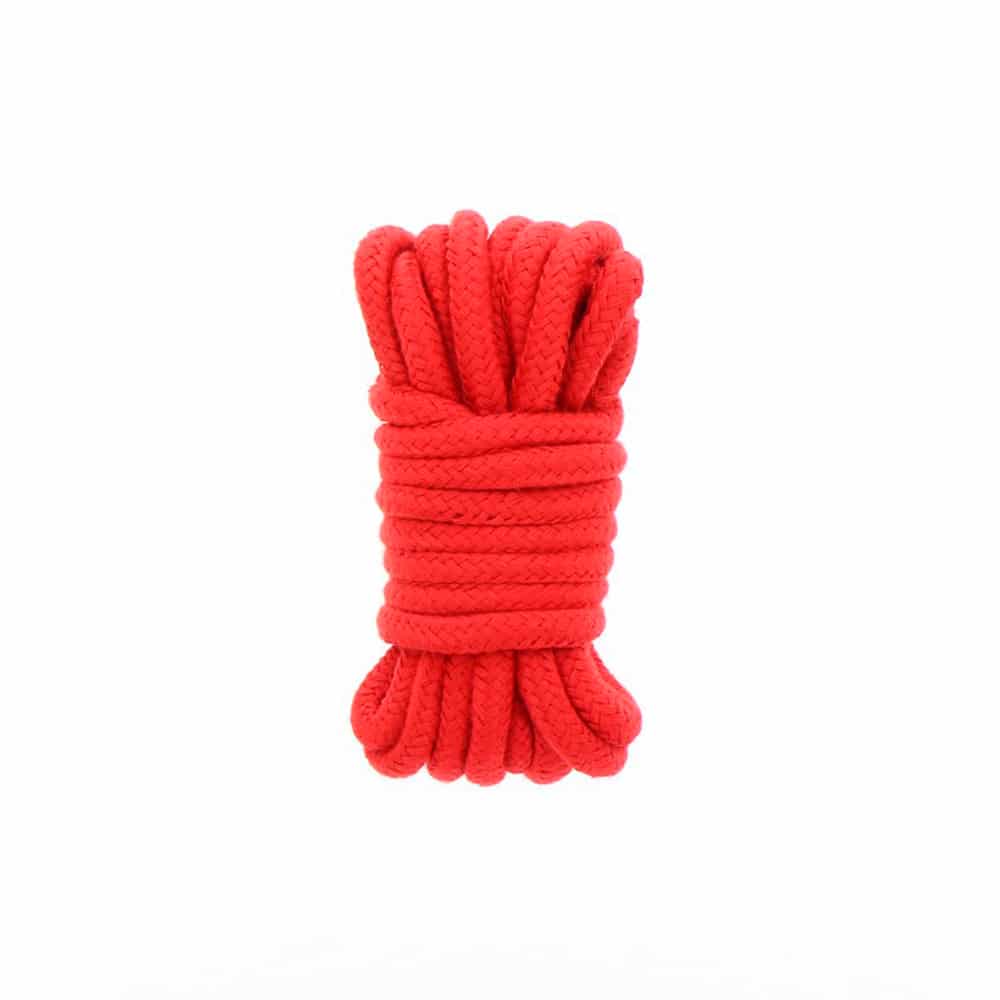 Luksus Bomuld Bondage Reb Rød   5 Meter fra Hidden Desire