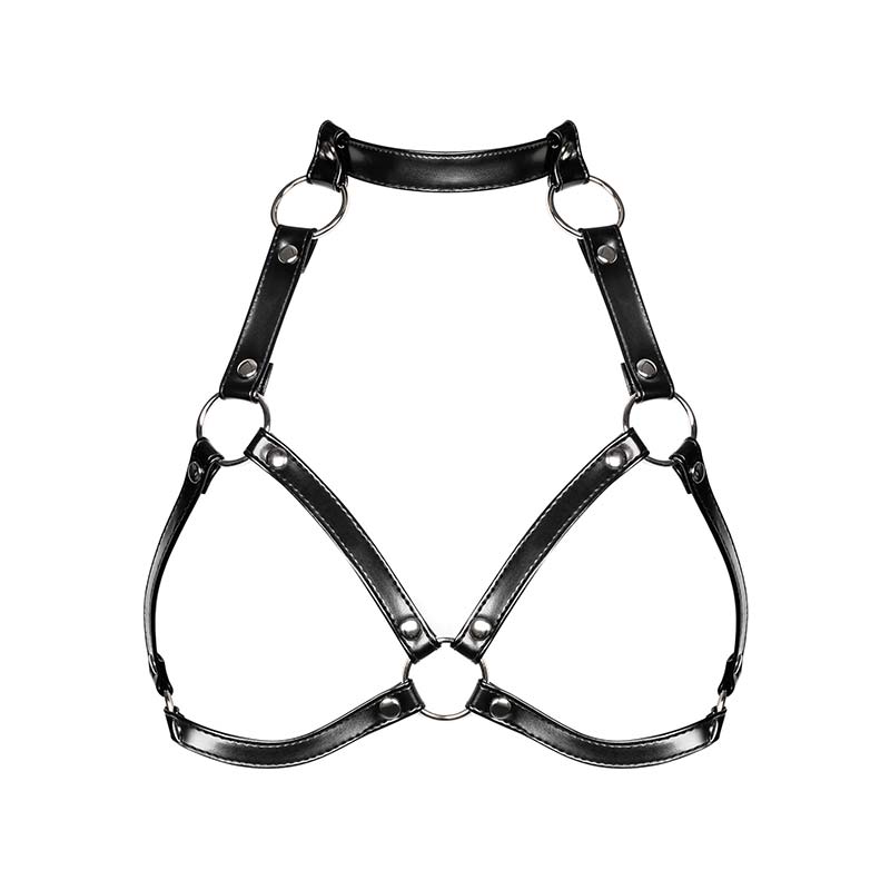 Spicy Harness Top Sort fra Obsessive