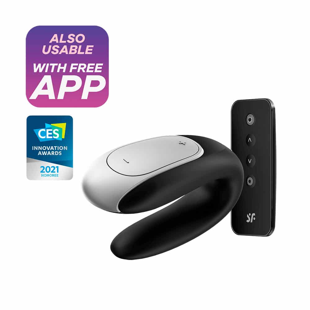 Double Fun App Styret Par Vibrator   Sort fra Satisfyer