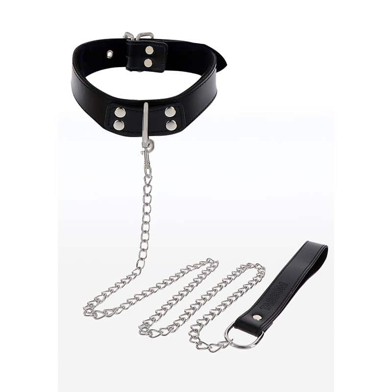 Bondage Hålsbånd & Kæde Sort fra Taboom