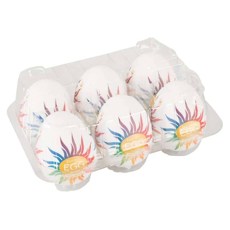 Egg Shiny Pride Edition 6 Pack Onani Håndjob Til Mænd fra Tenga